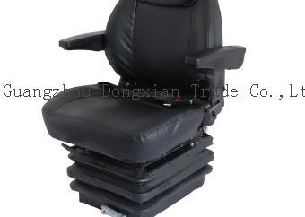 China Kobelco Wheel Excavator Spare Parts Seat Adjustable PVC Seat with Headrest Armrest for sale