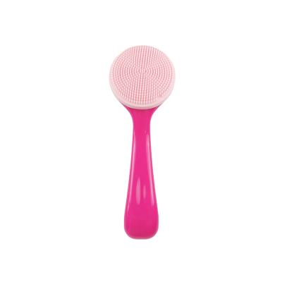 China Face Deep Cleansing Deep Cleansing Scrubber Sweep Massage Pore Silicone Soft Facial Massager Soft Exfoliating Cleansing Brush With Handle for sale