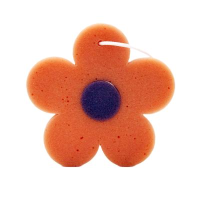 China EXFOLIATE Exfoliant Cheap Strong Water Absorption Customized Soft Bath Sponges Cartoon Flower Bath Sponge for sale