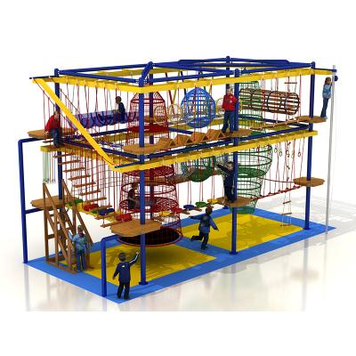 China Rainbow Kindergarten Children Birdcage Indoor Lattice Wooden Development Climbing Children Maze Training Amusement Park for sale