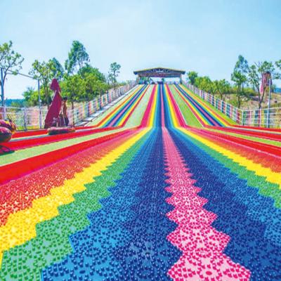 Китай Safe. Durable Colorful Dry Kids Slip Slide Rainbow Plastic Slide For Sale продается