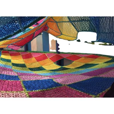 China Climbing Fabric Honeycomb Maze Trampoline Crochet Kids Indoor Playground Rope Nets for sale