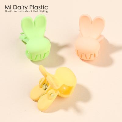 China Hair decorations SLFZ0016 OEM ODM Factory Direct sale PC PS ABS  Candy Colorful Plastic Cute Rabbit Hair Clips for Women Girls Kids Decorations for sale