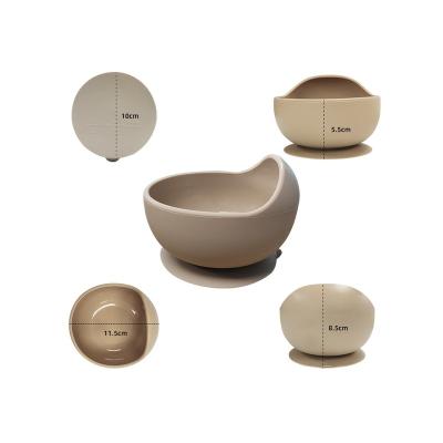 China Patio Factory Price Manufacturer Supplier Customized Packing Non-Slip Baby Silicone Bowl for sale