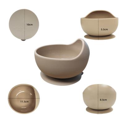 China High Quality Patio Good Price Customized Packing Silicone Safety Bowl For Baby Feeding for sale