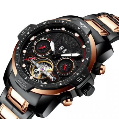 China Custom Touribillon Luxury Chronograph Watch Mechanical Brand Men for sale