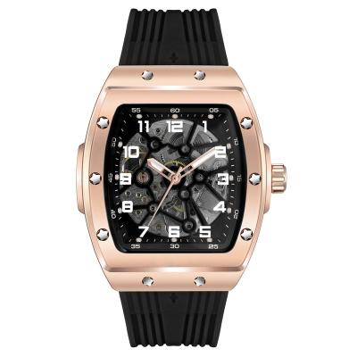 China 5 BAR 316L Stainless Steel Skeleton Design Luxury Mens Wrist Watch Waterproof Automatic Mechanical Watches for sale