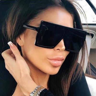 China Designer Brand Fashion Eyewear 2021 Oversized Sun Glasses Shades Glasses Sun Glasses Women's Casual Square Large for sale