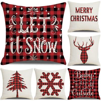 China Anti dust mite Christmas decoration cover pillowcase sofa cushions 2020 new year decor Para el hogar kerst navidad home decoraciones for sale