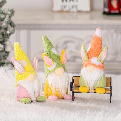 China Stuffed Cartoon Rabbit Doll Festival Decoration Festival Decoration Stage Layout Plush Toy Christmas Table Doll for sale