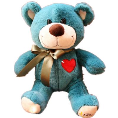 China Blue Talking Teddy Bears Plush Love Gift Recordable Stuffed Toys for sale