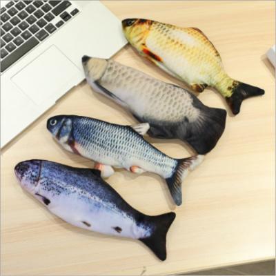 China Plush Pet Toy For Electric Cat Fish Plush Toy for sale