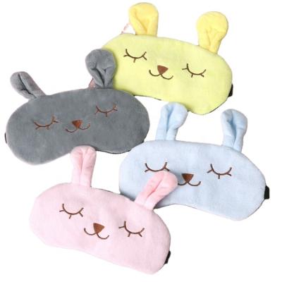 China Plush Customized Cute Soporific Soft Ice Silk Temperature Cool Eye Mask for sale