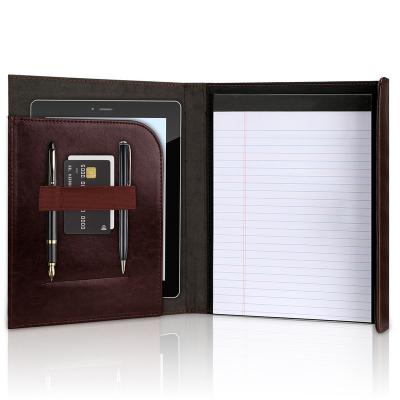 China Pen Loop Custom Logo Professional Notepad Legal Folder, Folio Notebook For Business And Work Organizer With Low MOQ for sale