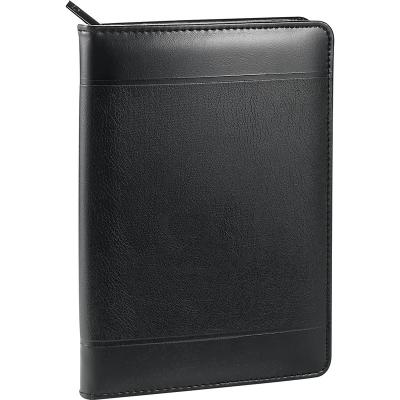 China Pen Loop Custom Logo A5 Size Note Padfolio Folder PU Leather Clipboard Including 5 x 8 Inch Legal Notepad with Low MOQ for sale