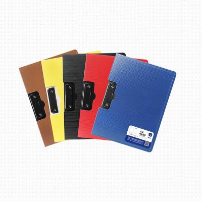 China A4 Refillable PP Foam Custom Blanks Covered Waterproof Cover Metal Storage File Folding Foldable Clipboard for sale