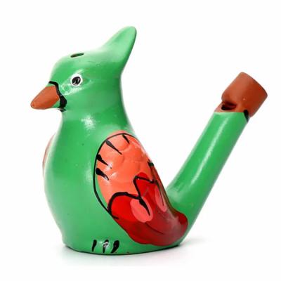 China Outdoor Cute Music Flute Camping Ocarina Ceramic Water Bird Whistle for Children for sale