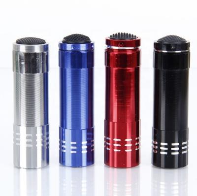 China Emergency Mini Pocket Aluminum 9 LED Flashlight for sale