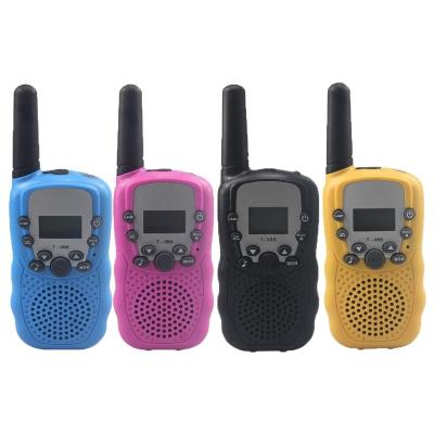 China T-388 Kids 22CH Walkie Talkies Plastic Flashlight Gifts for Boys Girls Handheld Walkie Talkies Kids Toy Outdoor Camping Walkie Talkies for sale