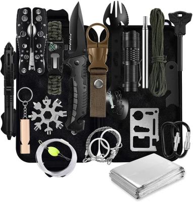 China Survival Gear and Equipment, 31 Pieces in 1 Bag Emergency Supplies Survival Kit for Men, Fishing Accessories Camping Gear 1L Instruments for sale