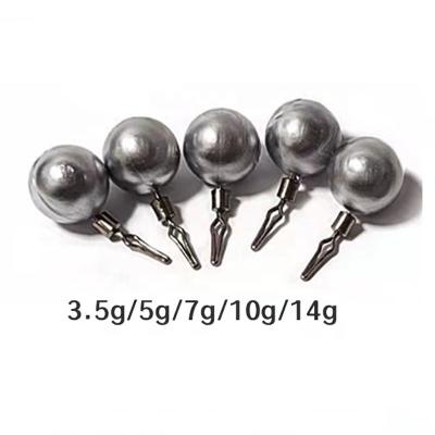 China Durable China Manufacturer 5g/7g/10g/12g/15g 360 Degree Rotating Round Weights Lead Fishing Sinkers for sale