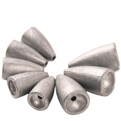 China Durable Manufacturer Bullet Lead Depth Weighs Outdoor Bullet Fishing Sinkers Pyramid Sinks for sale