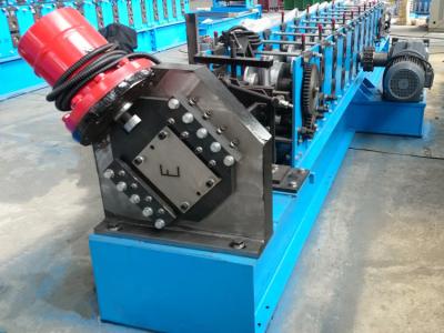 China Chain Drive Steel U Channel Roll Forming Machine For 2 Sizes for sale