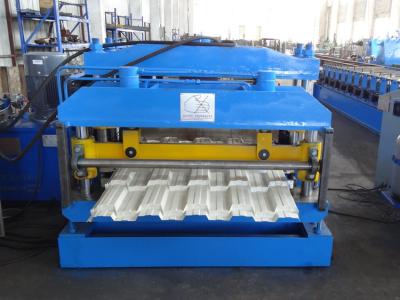 China Custom Fluted Color Steel Roof Tile Roll Forming Machine for sale