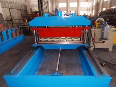 China 6-8m/min Servo Flying Punching And Cutting Metal Tile Roll Forming Machine for sale