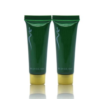 China Empty cosmetic cosmetic plastic tube with screw cover cosmetic cream tube green plastic cream tube for sale