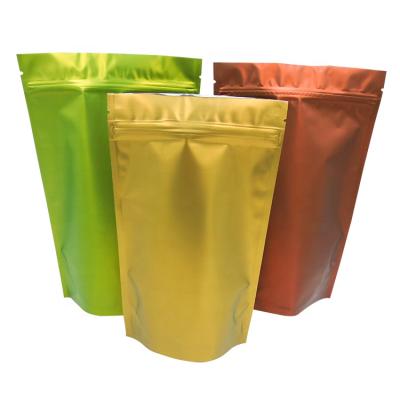 China Biodegradable High Quality Aluminum Recycle Matte Powder Packaging Scrub Coffee Bag Zip With Valve for sale