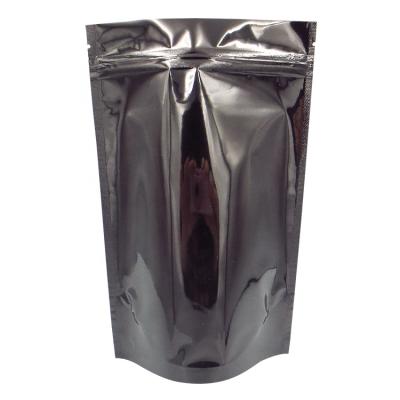 China Biodegradable Shiny Black Package Stand Up Pouch Packaging Zip Lock Bag/Aluminum Foil/Doypack Mylar Storage Food Bags for sale