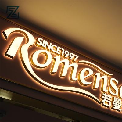 China High Quality Buildings Bar Front Decorate Led Advertising Illuminated Logo Sign Channel Sign for sale