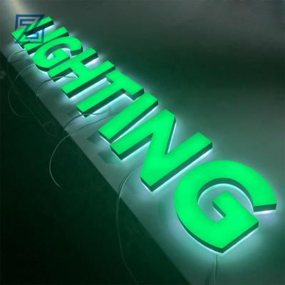 China Acrylic 3D Advertising Luminous Letters Front And Back Advertising Logo Luminous Logo Sign LED Outdoor Waterproof LED Logo for sale