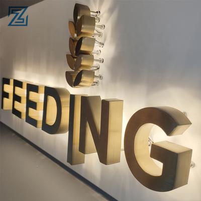 China Hot Selling Buildings Indoor Building Stainless Backlit Led Channel Letters Acrylic Letter Signs for sale