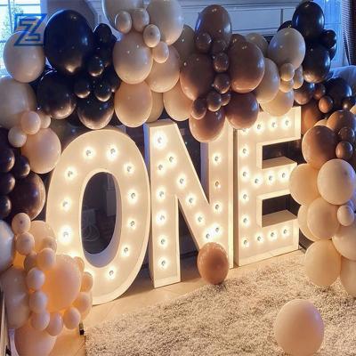 China Stores Factory Wholesale Light Up 3d Marquee Letter 26 English Alphabet Party Decorative Letter Sign for sale