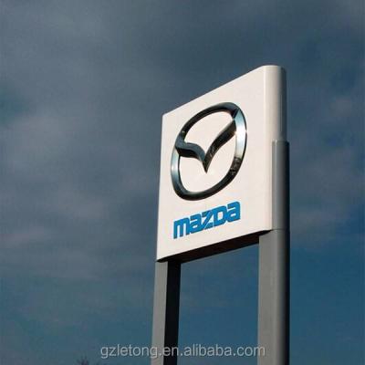 China Car 4S Sign Front Store Front Standing Pylon Sign Automotive Car Sign for sale