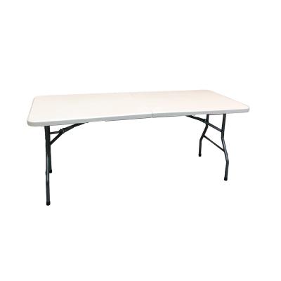 China Modern Outdoor Furniture General Use 6ft Rectangular HDPE Banquet Folding Table for sale