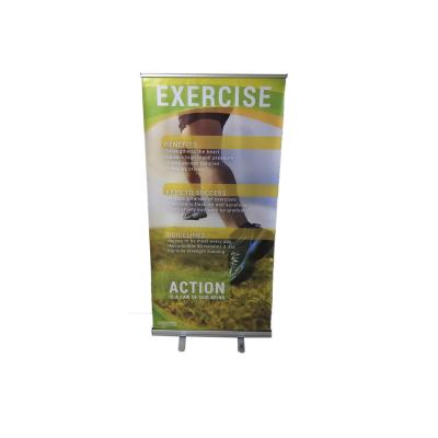 China Customized Aluminum Cube Roll Up Horizontal Vinyl Display Banner Stand Up Portable Retractable Banner TW-Y002 for sale