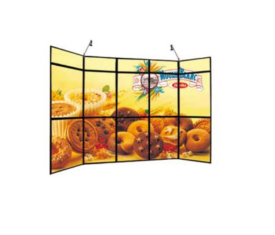 China Decorative Folding Frame Folding Room Divider CLASSIC Customized Panel Aluminum Screen for sale