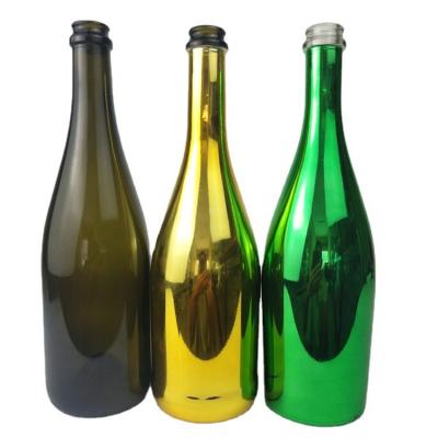 China High Quality Cheap Price 750ml Empty Amber Glass Beer Bottle Beverage Wine Bottle With Cork Lid for sale