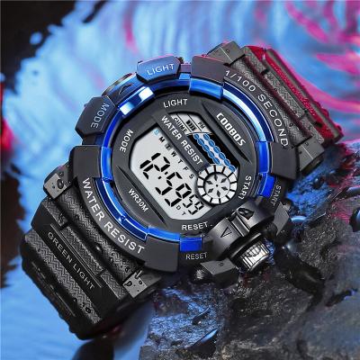 China Waterproof Advanced Electronic Wristwatches Army Luminous Sport Men's Military Digital Outdoor Clock Day/Date Silicone Strap Watches for sale