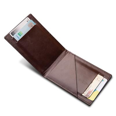 China Korean Style RFID Leather Wallet RFID Wallet Money Clip And Credit Card Holder for sale