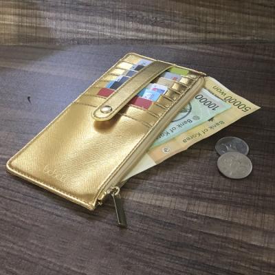 China New PU Waterproof Creative Buckle Long Wallet Women's Korean Map Zipper Handbag for sale