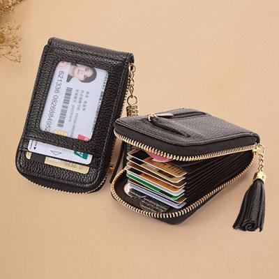 China Fashion Pocket Korean Style Fashion Mini Tassel Zipper Coin Wallet Credit Card Holder Wallet for sale