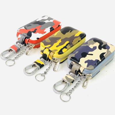 China Retro Fashion Mini Zipper Coin Wallet Stand Holder Man Accessory Key Wallet for sale