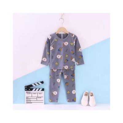 China Wholesale High Quality Personality Children's Sleepwear Cotton Cartoon Custom Sleeved Pajamas Long for sale