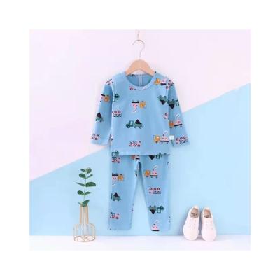 China Cotton factory direct girls cotton children's sleepwear comfortable baby long sleeved pajamas for sale