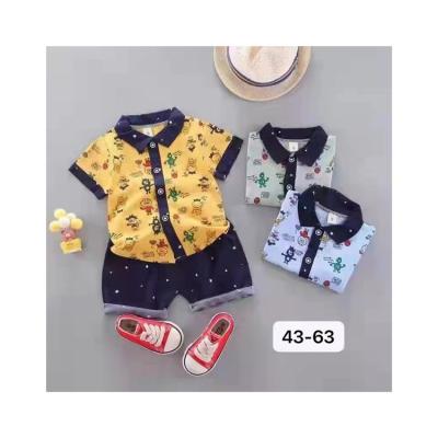 China Fashion Casual Factory Direct Designers Spring Clothes Summer Children Two Pieces Short Sleeves for sale