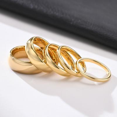 China CLASSIC 2022 Hot Sale Marriage Proposal Ring Gold Hiphop Ring Jewelry Stainless Steel Couple Ring for Women Men for sale